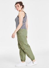 On 34th Women's Patch-Pocket Jogger Pants, Created for Macy's - Bright White