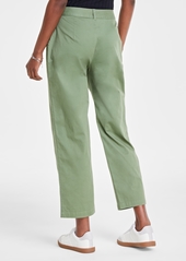 On 34th Women's Pleated Chino Ankle Pants, Created for Macy's - Olivine