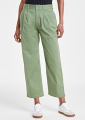 On 34th Women's Pleated Chino Ankle Pants, Created for Macy's - Olivine