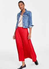 On 34th Women's Pleated Midi Skirt, Created for Macy's - Fiery Red