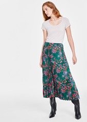 On 34th Women's Pleated Midi Skirt, Created for Macy's - Fiery Red