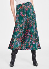 On 34th Women's Pleated Midi Skirt, Created for Macy's - Fiery Red