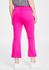 On 34th Women's Ponte Kick-Flare Ankle Pants, Regular and Short Lengths, Created for Macy's - Jazzy Pink