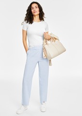 On 34th Women's Pull-On Chino Pants, Created for Macy's - Frozen Blue