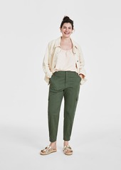 On 34th Women's Tapered Ankle-Length Cargo Pants, Created for Macy's - Brownie Bite