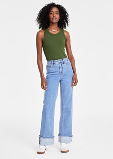 On 34th Women's Wide-Cuff Wide-Leg Jeans, Created for Macy's - Vintage Medium