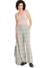 On 34th Women's High Rise Wide-Leg Trousers, Created for Macy's - Deep Black