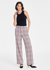 On 34th Women's High Rise Wide-Leg Trousers, Created for Macy's - Deep Black