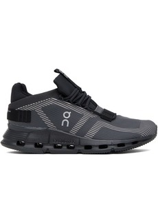 On Black & Gray Cloudnova Void Sneakers