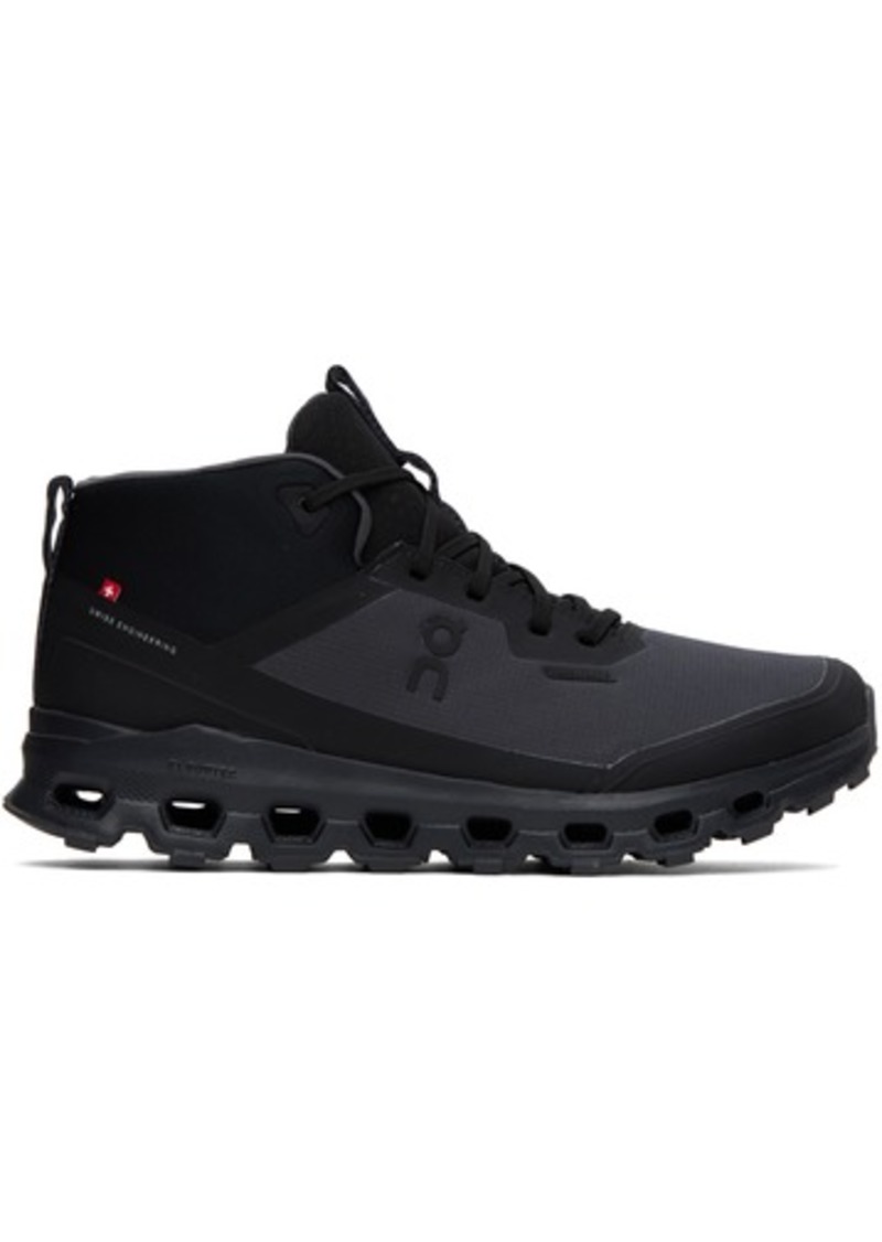 On Black & Gray Cloudroam Waterproof Sneakers