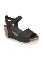 On Foot Leather Wedge Sandal