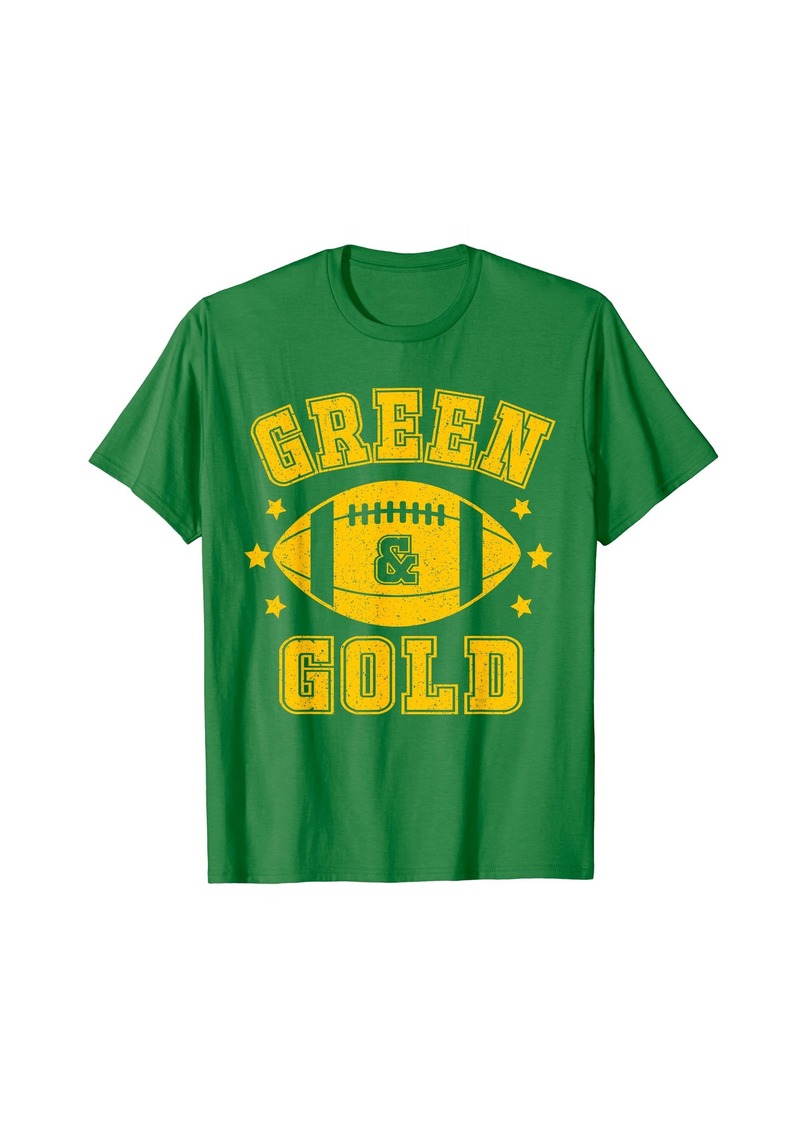 On Gameday Football We Wear  And Gold School Spirit T-Shirt