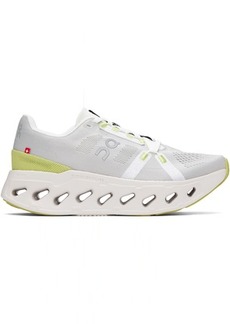 On White & Gray Cloudeclipse Sneakers