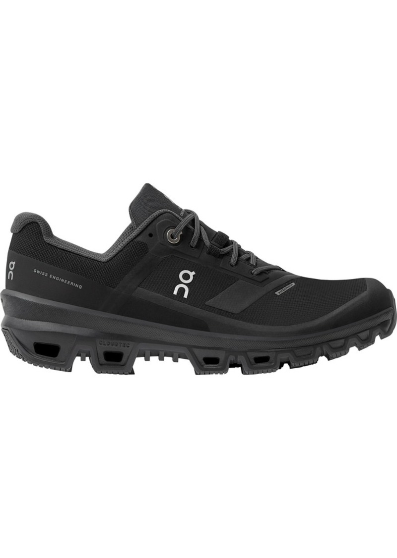 On Women's Cloudventure Waterproof Trail Running Shoes, Size 7.5, Black