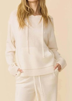 One Grey Day Bixby Cashmere Hoodie In Ivory