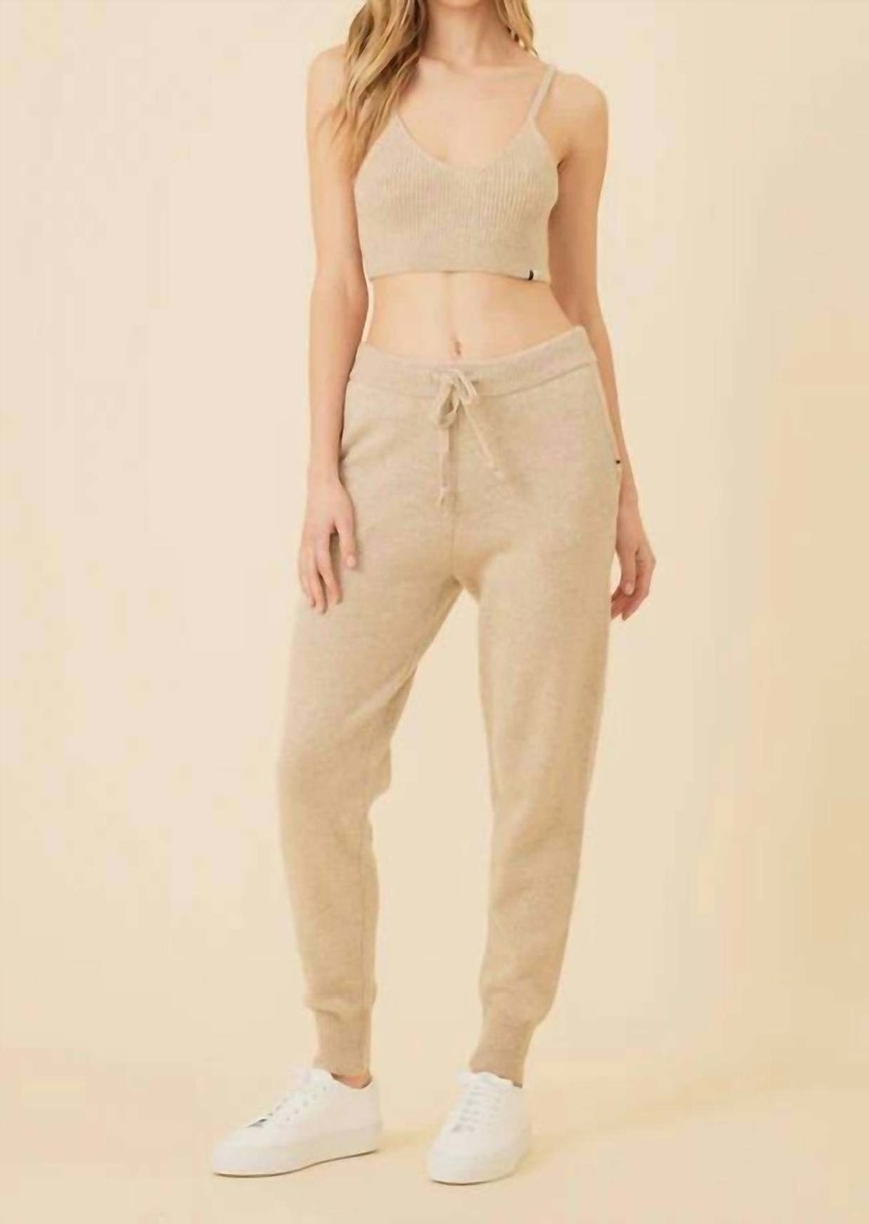 One Grey Day Colorado Cashmere Pant In Oatmeal