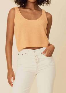 One Grey Day Talia Cashmere Tank In Apricot