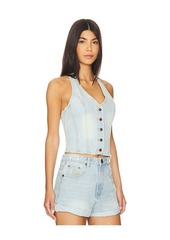 One Teaspoon Denim Halter Top