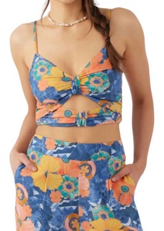 O'Neill Farrah Jadia Top In Blue Multi