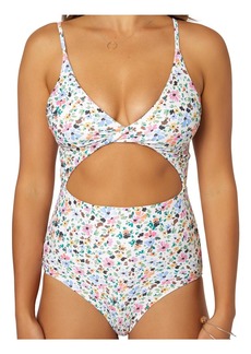 O'Neill Maggie Womens Metallic Cut-Out One-Piece Swimsuit