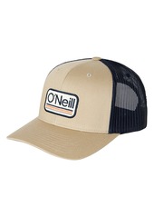 O'Neill Headquarters Trucker Hat in Khaki at Nordstrom