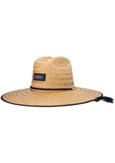 Men's O'Neill Natural Sonoma Prints Logo Straw Lifeguard Hat - Natural