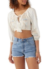 O'Neill Adilah Embroidered Crop Top