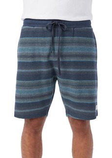 O'Neill Bavaro Stripe Cotton Blend Drawstring Shorts