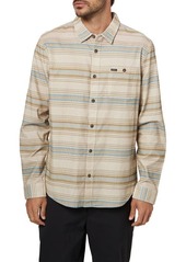 O'Neill Caruso Stripe Button-Up Shirt in Light Khaki at Nordstrom
