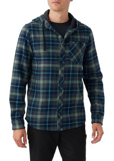 O'Neill Clayton Plaid Hooded Button-Up Shirt