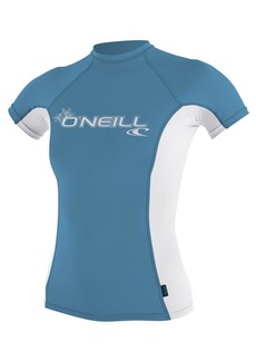 O'Neill ONEILL CLOTHING Women's Standard Short Sleeve Rashguard Crew