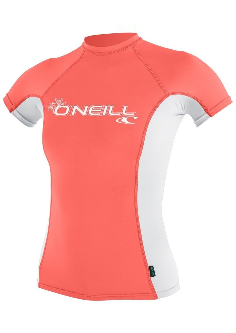 O'Neill ONEILL CLOTHING Women's Standard Short Sleeve Rashguard Crew