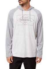 O'Neill Fields Long Sleeve Hooded T-Shirt in Heather Grey at Nordstrom