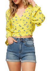 O'Neill Freely Wrap Front Crop Top
