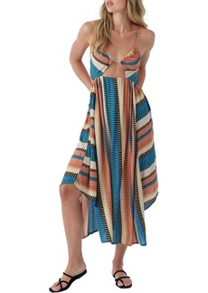 O'Neill Gerri Stripe Cutout Cover-Up Dress