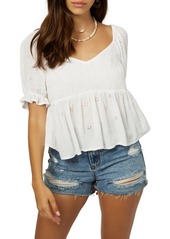 O'Neill Isabel Eyelet Top in White at Nordstrom