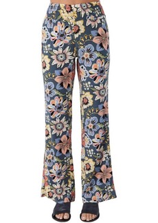 O'Neill Johnny Talitha Floral Print Wide Leg Pants
