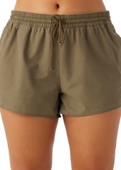 "O'Neill Juniors' 3"" Boneyard Pull-On Tie-Waist Board Shorts - Military Olive"