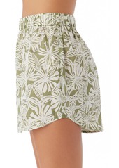 "O'Neill Juniors' 3"" Pam Cotton Pull-On Cover-Up Shorts - Oil Green"