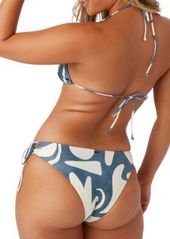 O'Neill Oneill Juniors Beach Hut Geo Print Triangle Bikini Top Side Tie Bikini Bottoms