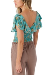 O'Neill Juniors' Bonnie Floral Top - Canton