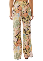 O'Neill Juniors' Floral-Print Johnny Elastic-Waist Straight-Leg Pants - Multi Colored