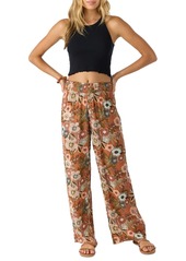 O'Neill Juniors' Jonie Woven Pull-On Wide-Leg Pants - Sierra