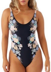 O'Neill Juniors' Macaw Tropical North One-Piece Swimsuit - Black