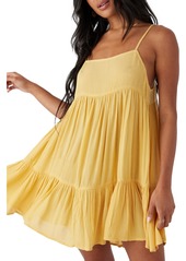 O'Neill Juniors' Rilee Sleeveless Tiered Dress Cover-Up - Mimosa