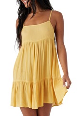 O'Neill Juniors' Rilee Sleeveless Tiered Dress Cover-Up - Mimosa