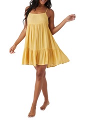 O'Neill Juniors' Rilee Sleeveless Tiered Dress Cover-Up - Mimosa