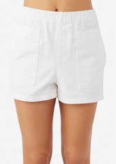 O'Neill Juniors' Sonnet Cotton Denim Pull-On Shorts - White