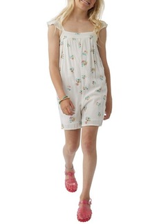 O'Neill Kids' Augie Floral Romper in Winter White at Nordstrom