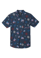 O'Neill Kids' Capitol Chill Button-Up Shirt in Navy at Nordstrom